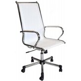 SILLON GERENCIAL MAGIC ALTO RED  CROMADO