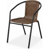 SILLA PLEGLAGLE SIMIL. RATTAN NEGRA