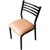 SILLA QATAR ASIENTO TAPIZADO    Px NEGRO