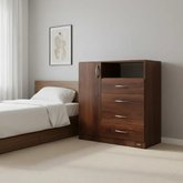 COMODA LS 4 CAJONES 1 PUERTA